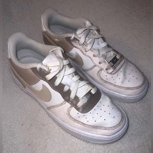 Nike Kid/Women's Low Dunk Air Force 1 Sneakers | Pink | Tan | Cream |